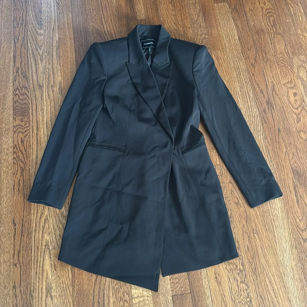 NWT BCBGMAXAZRIA Eugenie Blazer Dress black - Picture 5 of 6